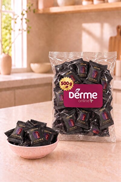 Derme Hurma - Bademli ve Bitter Çikolata Kaplı - 500 g
