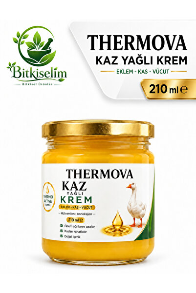 Çare Burada Thermova Kaz Yağlı Vücut Bakım Kremi 210 ml – Masaj ve Günlük Vüc...