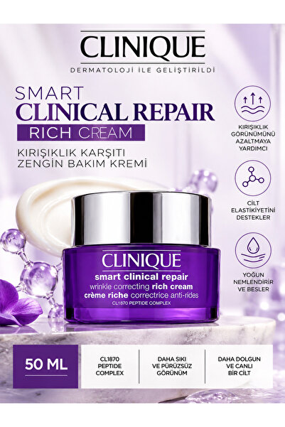 Clinique Smart Clinical Repair Rich Yoğun Nem ve Kırışıklık Görünümü Karşıtı ...