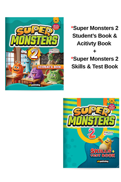 yds publishing 2.sınıf Super Monsters 2 Student’s Book & Acitivty Book+test book