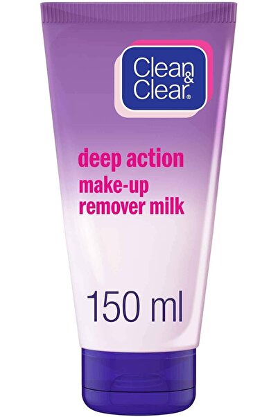 Clean & Clear حليب مزيل المكياج العميق، 150 مل، تركيبة تنظيف لطيفة، يزيل بفعالية