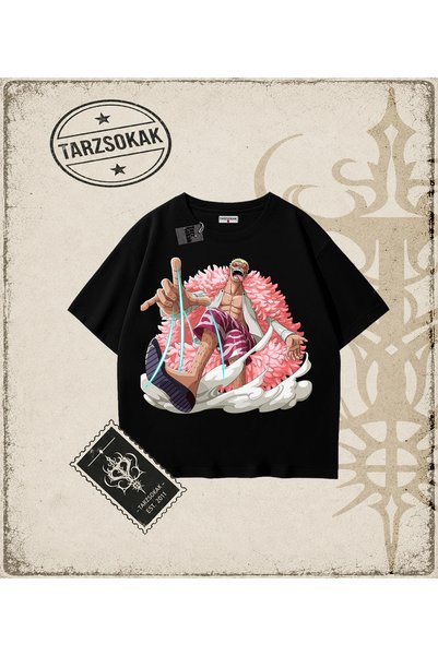 Tarzsokak One Piece Anime Characters Oversize Unisex T-Shirt White