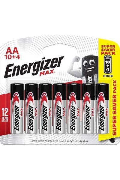 Energizer Max Alkaline AA Batteries 10+4 pack