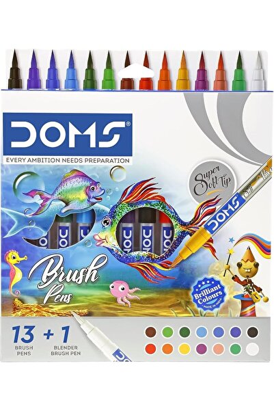 doms أقلام فرشاة - 14 لونًا