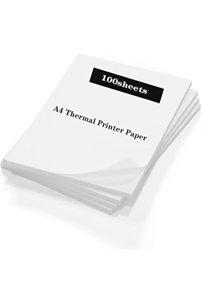 X SPRING Xspring Thermal Printer Paper, 100 Sheets A4 Thermal Paper, High Glo...