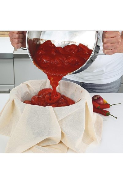 Öztürk 100% Natural Cotton Cream Strainer Bag 50X70 cm – Strainer for Puree, Rosehip, Yogurt and Molasses (2 Pieces)