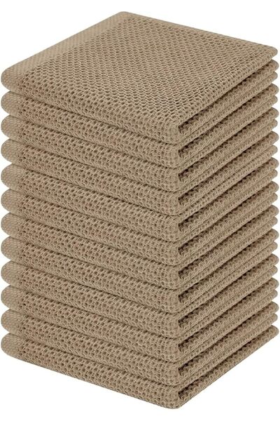 GENERAL Homaxy 100% Cotton Waffle Weave Kitchen Dish Cloths, Ultra Soft Absor...