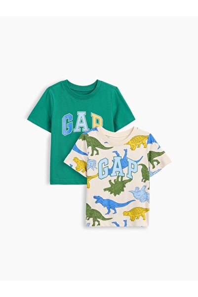 GAP Erkek Bebek Açık Yeşil Logo T-Shirt (2'li)