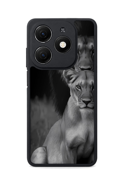TECNO Spark 20 Compatible Lion Patterned Camera Protected Shockproof Case
