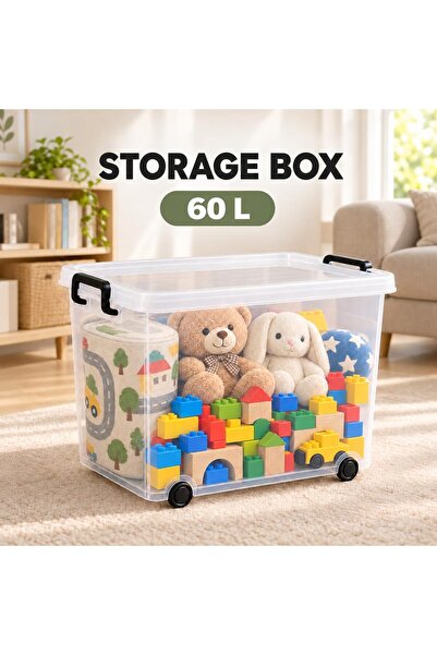 ALMUFARREJ Storage Box with Modern Practical Design, Made of Plastic, Rectang...