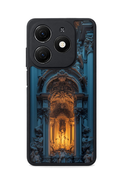 TECNO Spark 20 Compatible Catedral Pattern Camera Protected Shockproof Case
