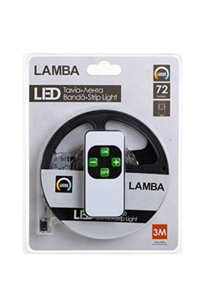 OEM Самозалепваща се LED лента с бяла светлина и дистанционно управление 12V ...