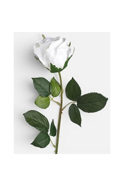 OEM Floare Artificiala Trandafir Alb 68cm
