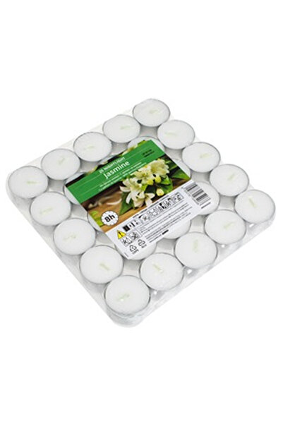 OEM Lumanari tip Pastila Parfumate Albe Duble cu Aroma de Iasomie Ø4x2.5cm - ...