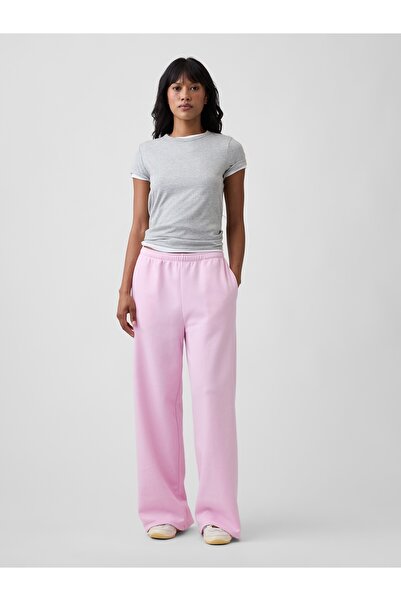 GAP Kadın Açık Pembe VintageSoft Baggy Wide-Leg Eşofman Altı