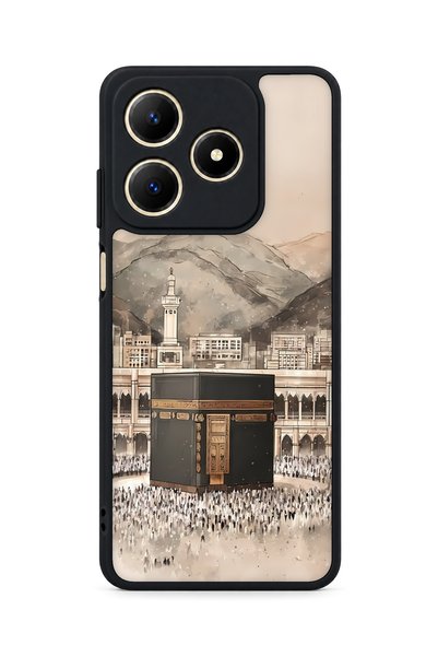 BGAKSESUAR حافظة مقاومة للصدمات متوافقة مع كاميرا Realme C61 بنمط الكعبة
