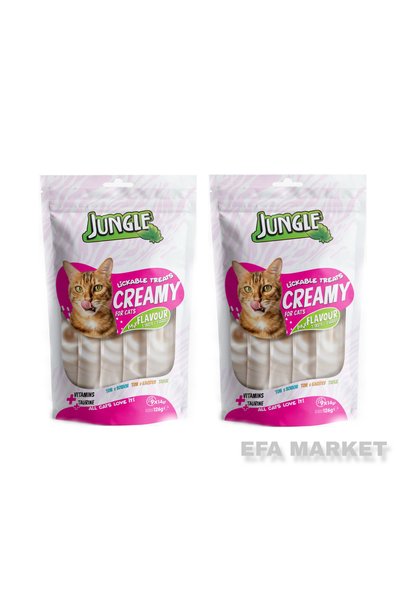 Jungle Kedi Sıvı Krema Ödül Maması Mix 2 Adet (PAKET İÇİ 3 ADET TAVUK 3 ADET ...