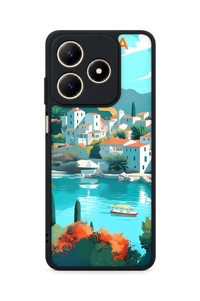 BGAKSESUAR حافظة مقاومة للصدمات متوافقة مع كاميرا Realme C61 ذات النمط المميز