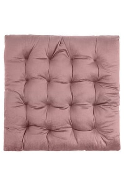 OEM Decorative Chair Cushion Pink Velvet 38X38cm