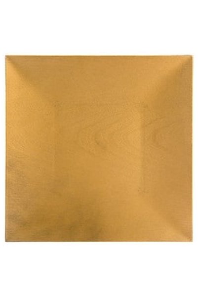 OEM Platou Decorativ din Plastic Patrat Auriu cu Model 30x30x2cm