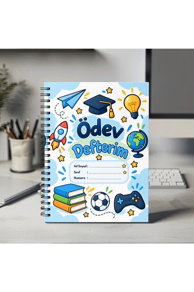 Mervenin Hayal Evi Ödev Defteri- Mavi Kapak - Haftalık Plan - 60 Haftalık - D...