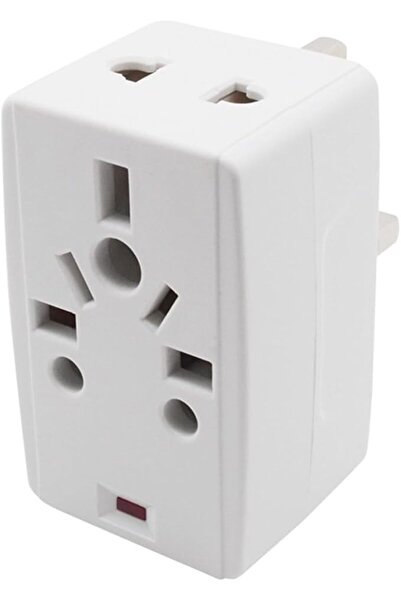 ECVV 03 Way Adapter with Square-Pin, Universal Socket with Light And 13A Fuse...