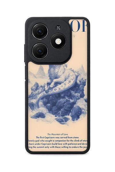 TECNO Spark 20 Compatible Capricorn Patterned Camera Protected Shockproof Case