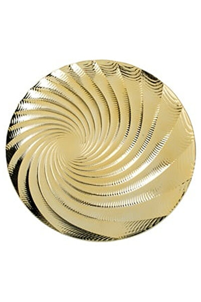 OEM Platou Decorativ Rotund din Plastic Auriu cu Model Cochilie Ø33cm
