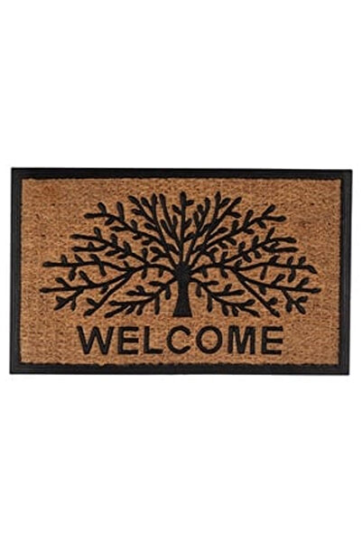 OEM Covoras Intrare Maro Welcome Pomul Vietii 75x45cm