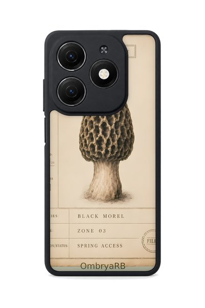 TECNO Spark 20 Compatible Morel Patterned Camera Protected Shockproof Case