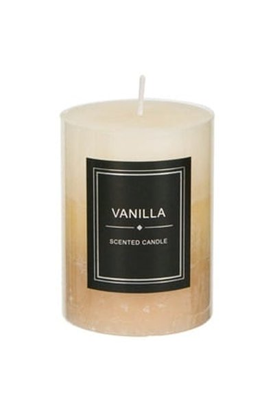 OEM Ecru Scented Candle with Vanilla Aroma Ø7x9.5cm