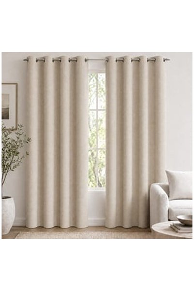 OEM Beige chenille curtain 140x260cm