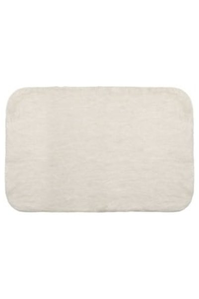 OEM Decorative Faux Fur Rug Ecru with Long Pile 120x80cm