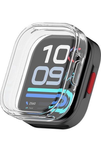 BASİAS Xiaomi Redmi Watch 6 Active Uyumlu Silikon Kılıf Ekran Korumalı 360 Ta...