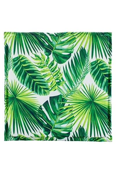 OEM Perna Scaun de Vara Rezistenta la Apa Frunze Verzi Tropicale 41x41cm