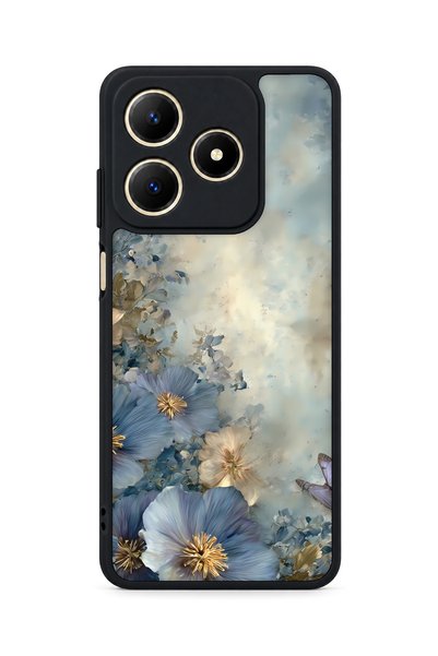 BGAKSESUAR حافظة مقاومة للصدمات متوافقة مع كاميرا Realme C61 ذات النمط النباتي
