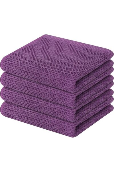 Homaxy 100% Cotton Waffle Weave Kitchen Dish Towels, Ultra Soft Absorbent Qui...