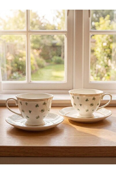 LC Waikiki Clover Patterned Coffee Cup Set (W6)