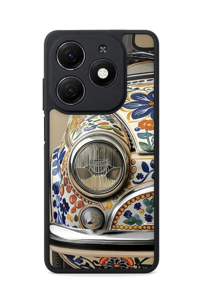 TECNO Spark 20 Compatible Classic Automobile Patterned Camera Protected Shock...