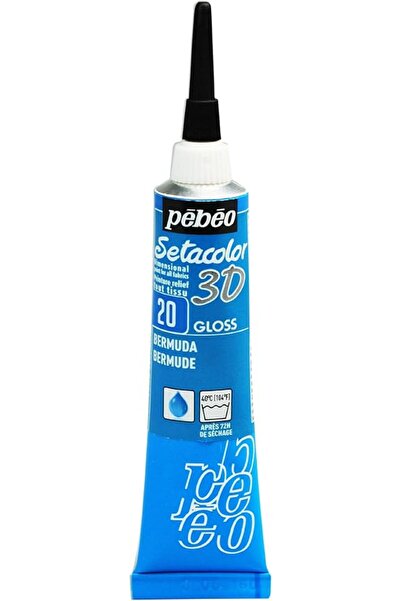Pebeo Setacolor 3D Fabric Paint, 20ml, Gloss Bermuda