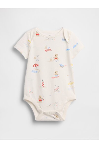 GAP Bebek Kırık Beyaz First Favorites Organik Pamuk Bodysuit