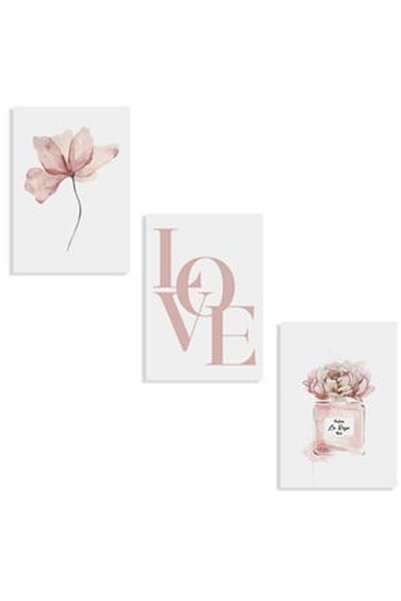 OEM Set Afise - Poster Decorativ cu Model "Beauty"" 21x30cm - 3buc"