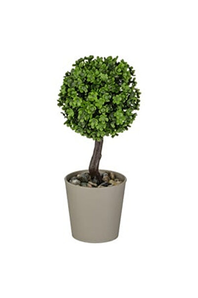 OEM Ghiveci Decorativ Taupe cu Planta Artificiala Bonsai 18cm