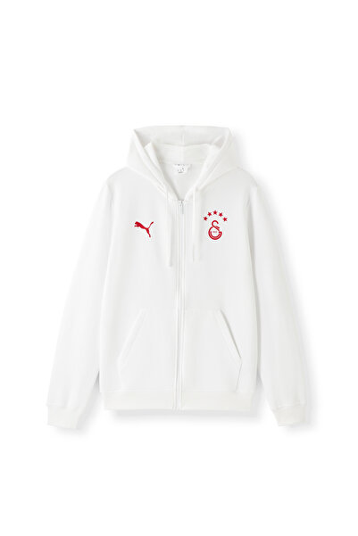 GSStore Galatasaray Puma ESSENTIAL Fermuarlı Kapüşonlu Sweatshirt 78291027