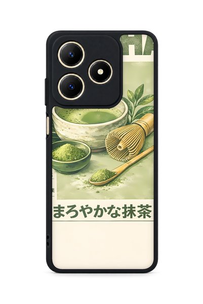 BGAKSESUAR Realme C61 Compatible Tea Patterned Camera Protected Shockproof Case