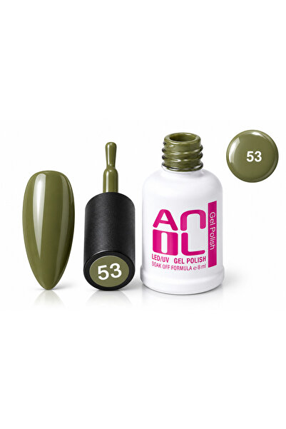 Anil Professional Cosmetics Zeytin Yeşili Jel Oje ANil 53 – Kalıcı Oje UV/LED...