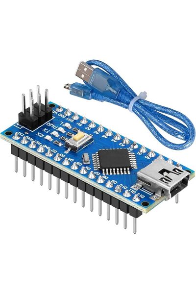 MAKERFIRE لوحة تحكم دقيقة ميني نانو V3.0 ATmega328P مع كابل USB لدوينو من ميك...
