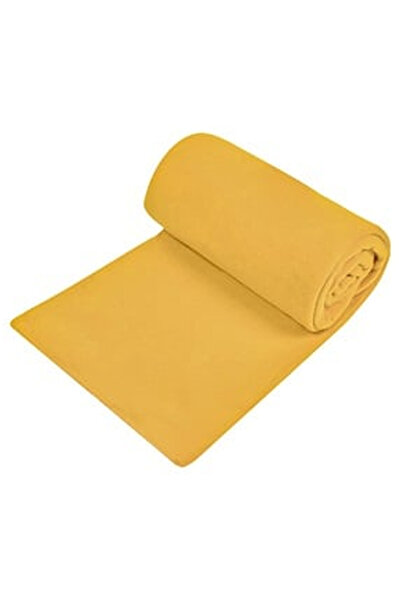 OEM Διπλό Κουβέρτα fleece Κίτρινη Μουσταρδί 240x220 εκ.