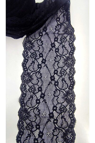 FASHİON DANTEL Fashion Likralı Dantel En 18 Cm Siyah - Ara Model