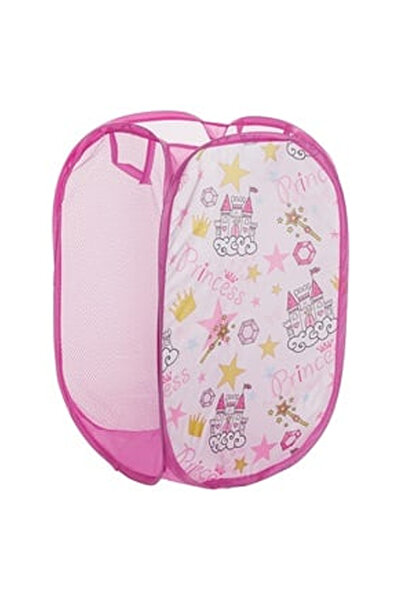 OEM Cos Textil Pliabil Fucsia Printese pentru Jucarii 36x58cm